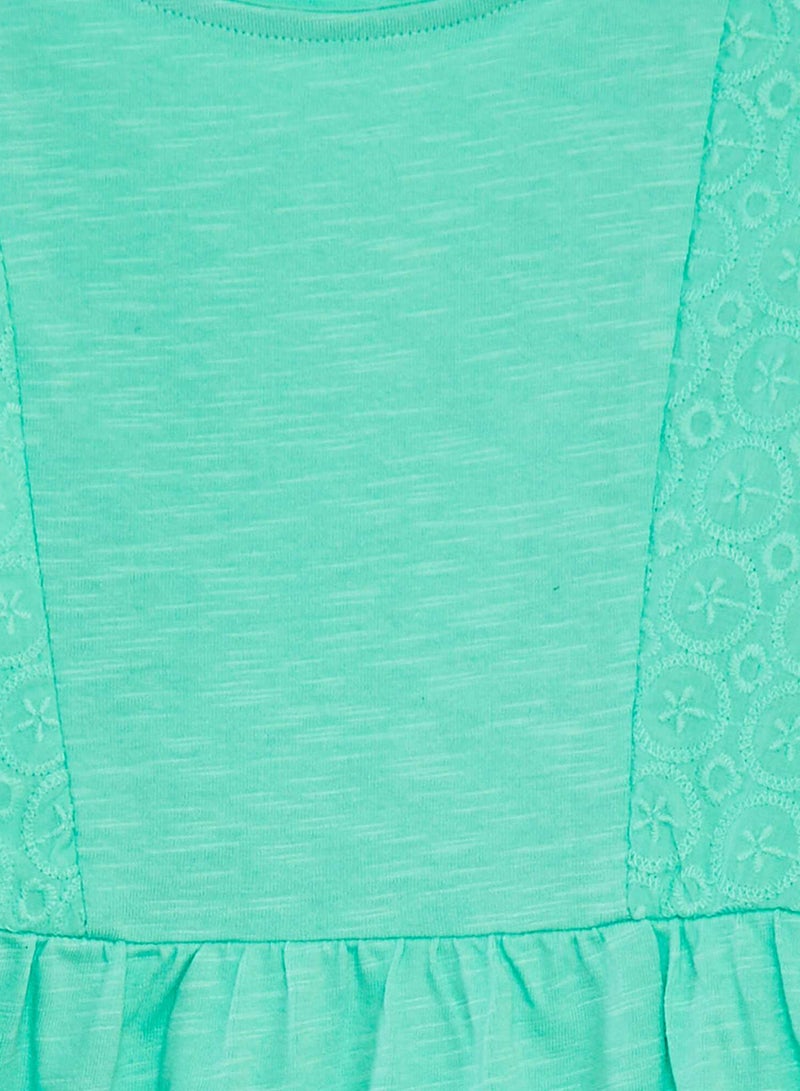 Kiabi Patterned Jersey Dress With Ruffled Straps - Image 3